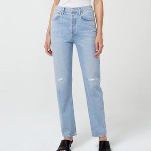Agolde 90'S Pinch Waist High Rise Straight in Flashback Size 25